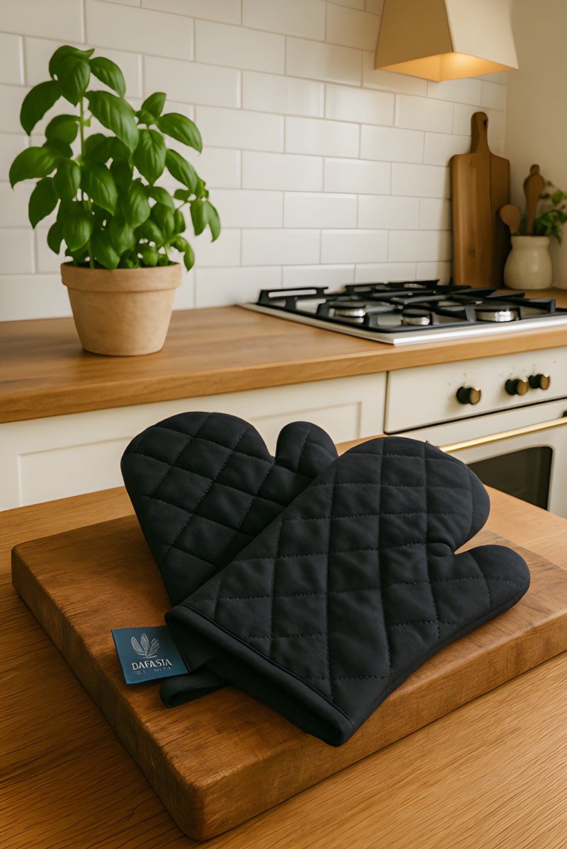 TapasArt - Ovenwant basic black - set van 2 - comfort & veiligheid in de keuken