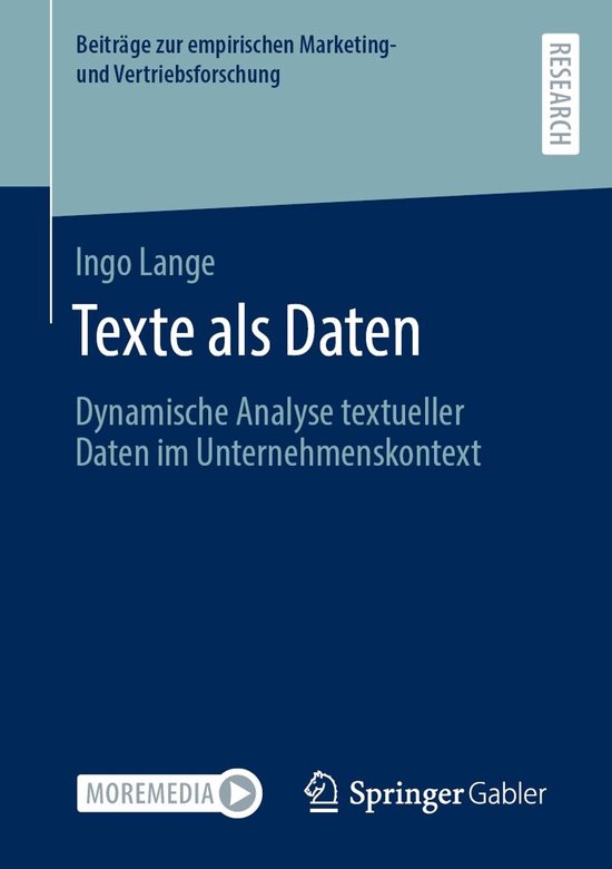 Business and Economics (German Language) - Texte als Daten - cover
