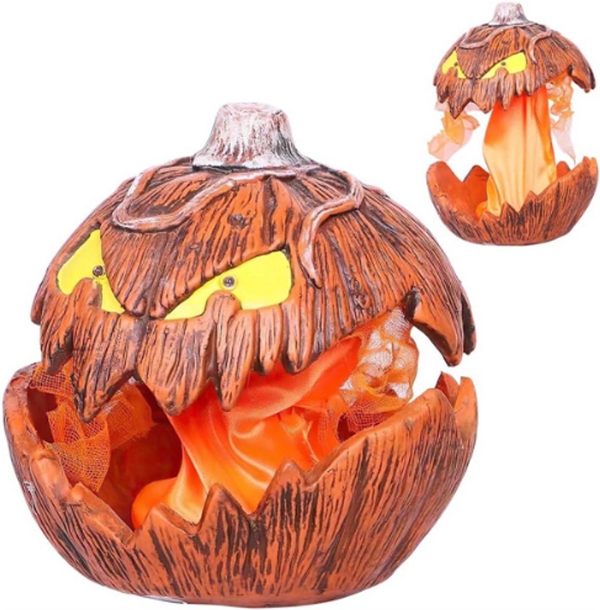 Thuys – Halloween Pompoen Decoratie – LED Verlichte Halloween Pompoen – Voor Tuin, Balkon En Halloween Feest