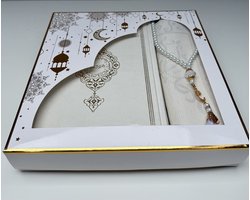 FIRASET Luxe Koran Set – Islamitisch Cadeau, QR Audio & Meertalige Vertaling (EN/FR/DE/TR/ES), Gebedskleed, Tasbih & Geschenkdoos