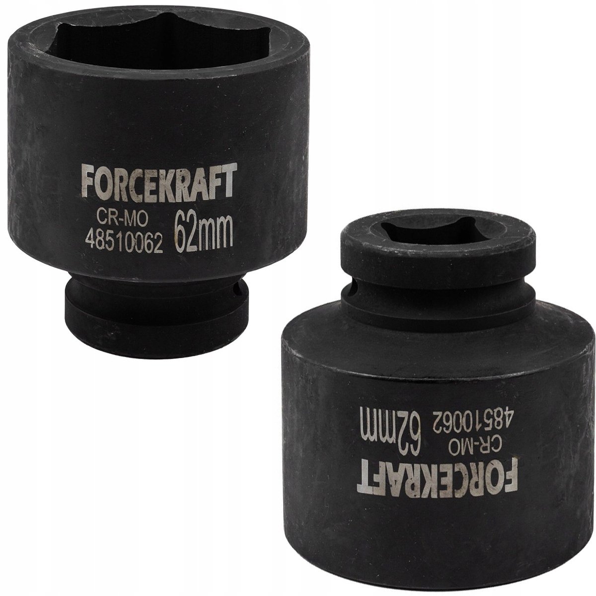 Forcekraft - Dopsleutel - 1'' Aansluiting - 62mm - Zeskant
