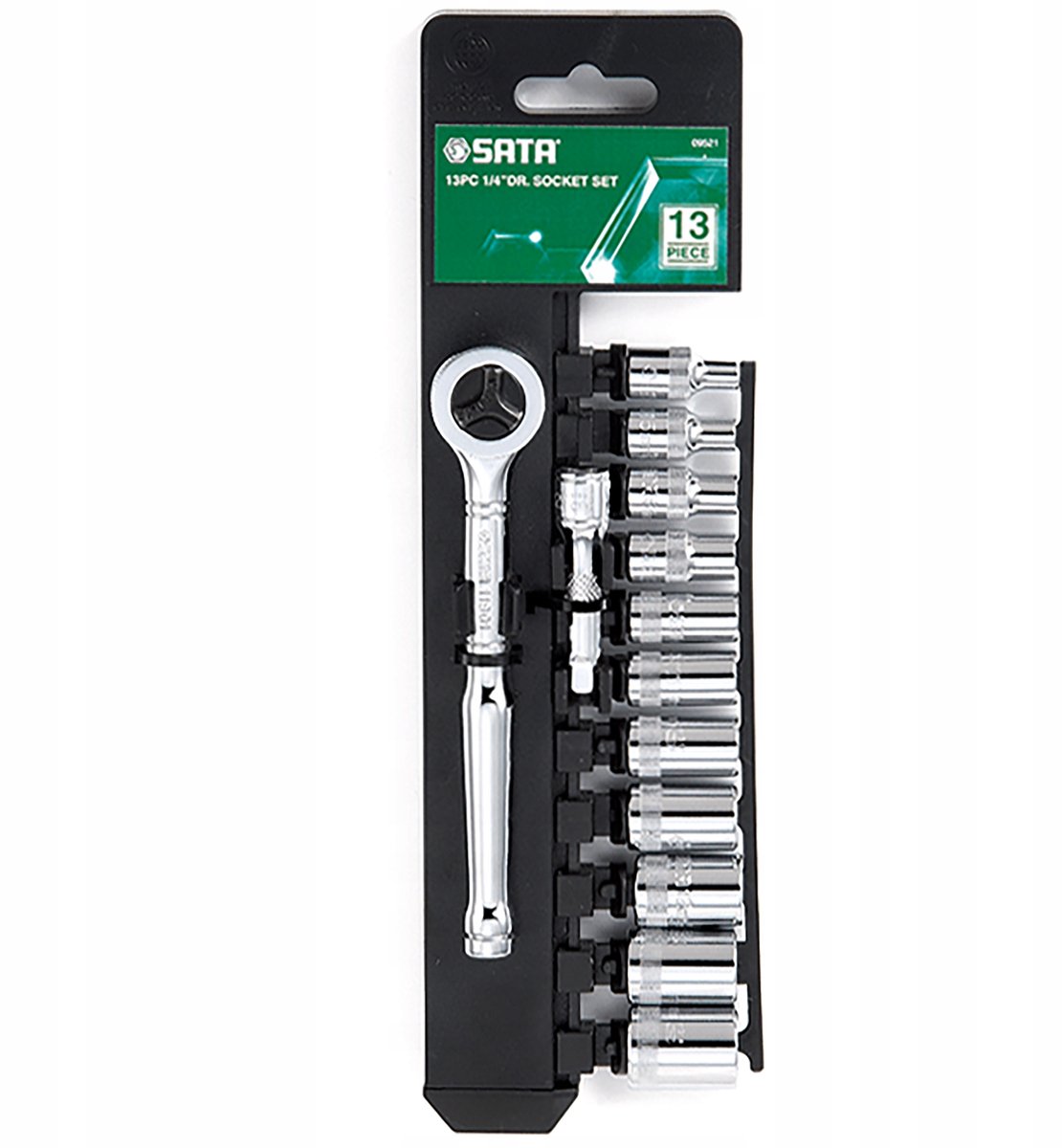 SATA Dopsleutelset 1/4" met Ratel - 11 Delig
