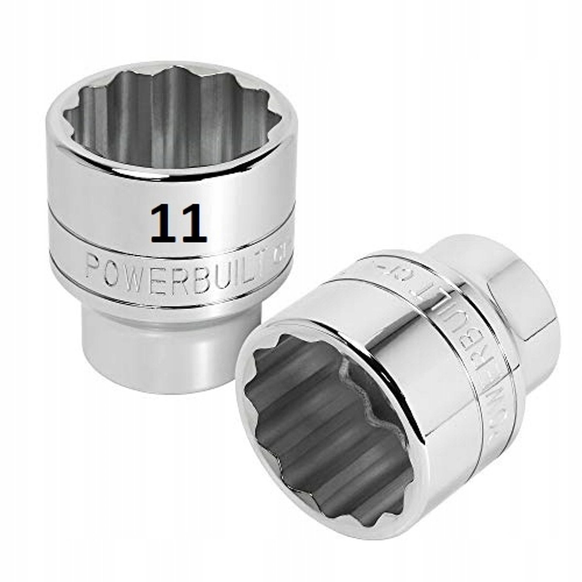 POWERBUILT 11 mm 12-kant Dop Dop 3/8" Krotka Nasadk