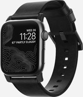 Nomad Horlogeband geschikt voor Apple® Watch - 49/45/44 mm - Zwart / Zwart