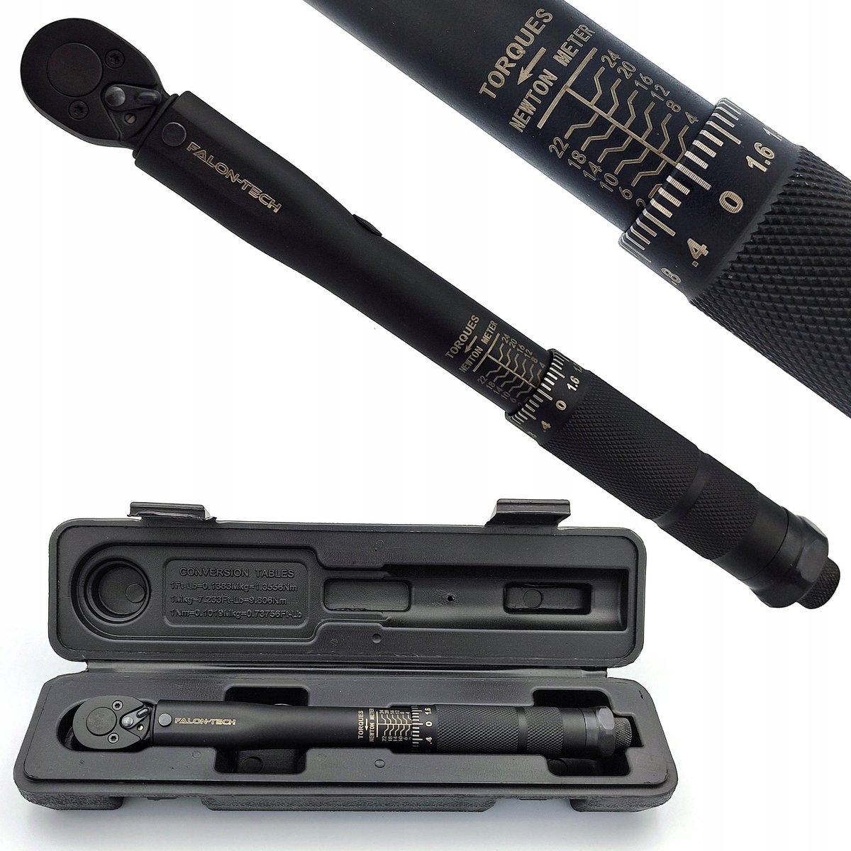 Momentsleutel 1/4" 2-24Nm met Ratel en Vergrendeling