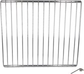 PARTS4® Universeel verstelbaar rooster voor oven of koelkast | 31 cm diep en in breedte verstelbaar van 36 - 64 cm | Wordt geleverd inclusief borgschroefjes en inbussleutel
