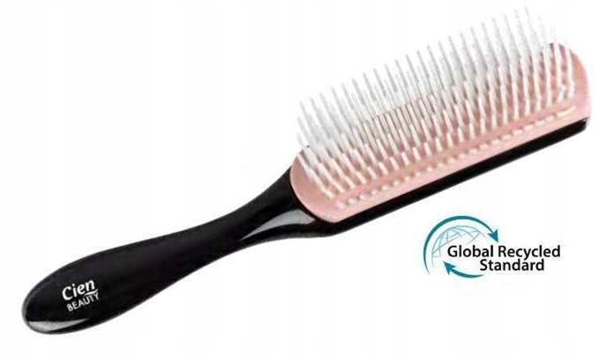 Cien Beauty Haarborstel - Modelleren & Ontklitten - Zwart/Roze