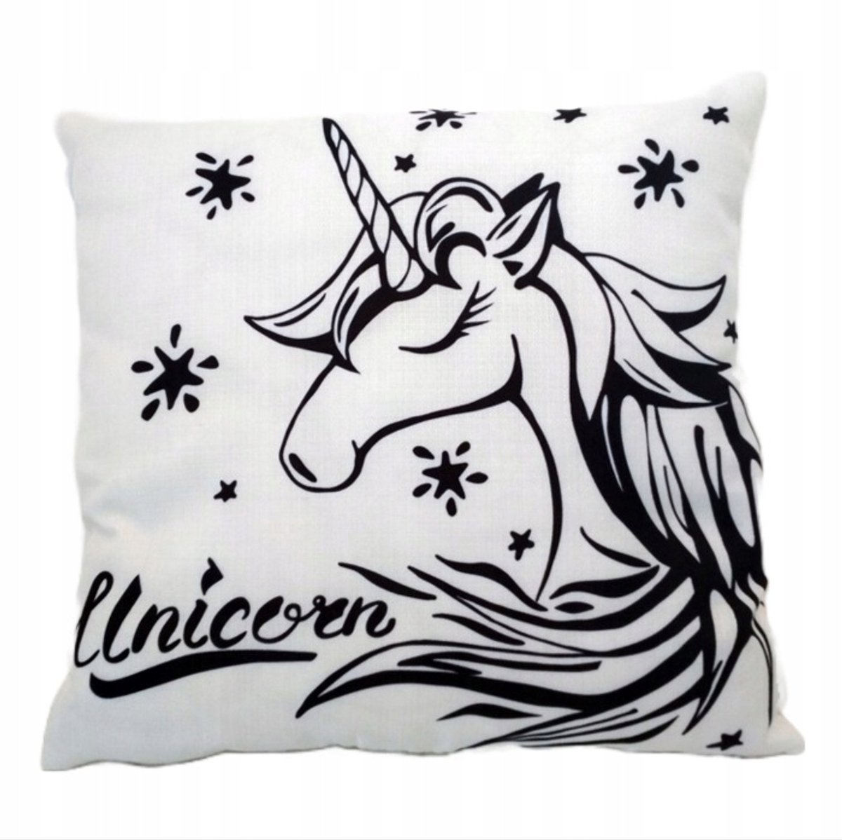 Decoratieve Kussenhoes 45x45cm - Magische Eenhoorn W4