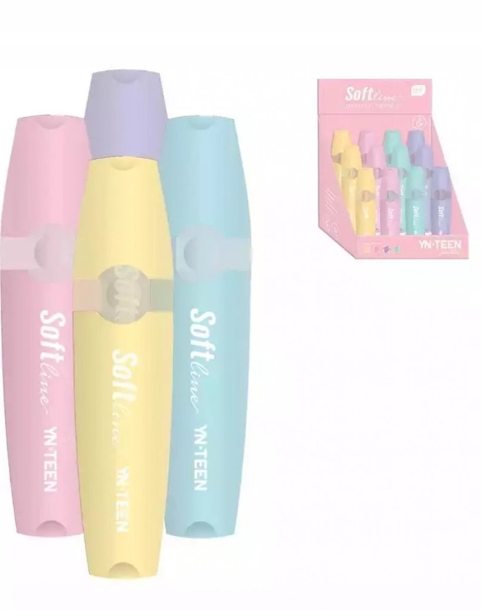 Softline Markeerpennen Set (12 stuks) - Pastelkleuren
