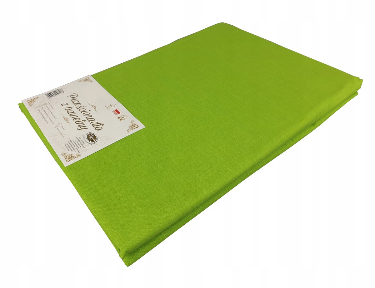 100% Katoenen Hoeslaken Zonder Elastiek 200x220cm Groen