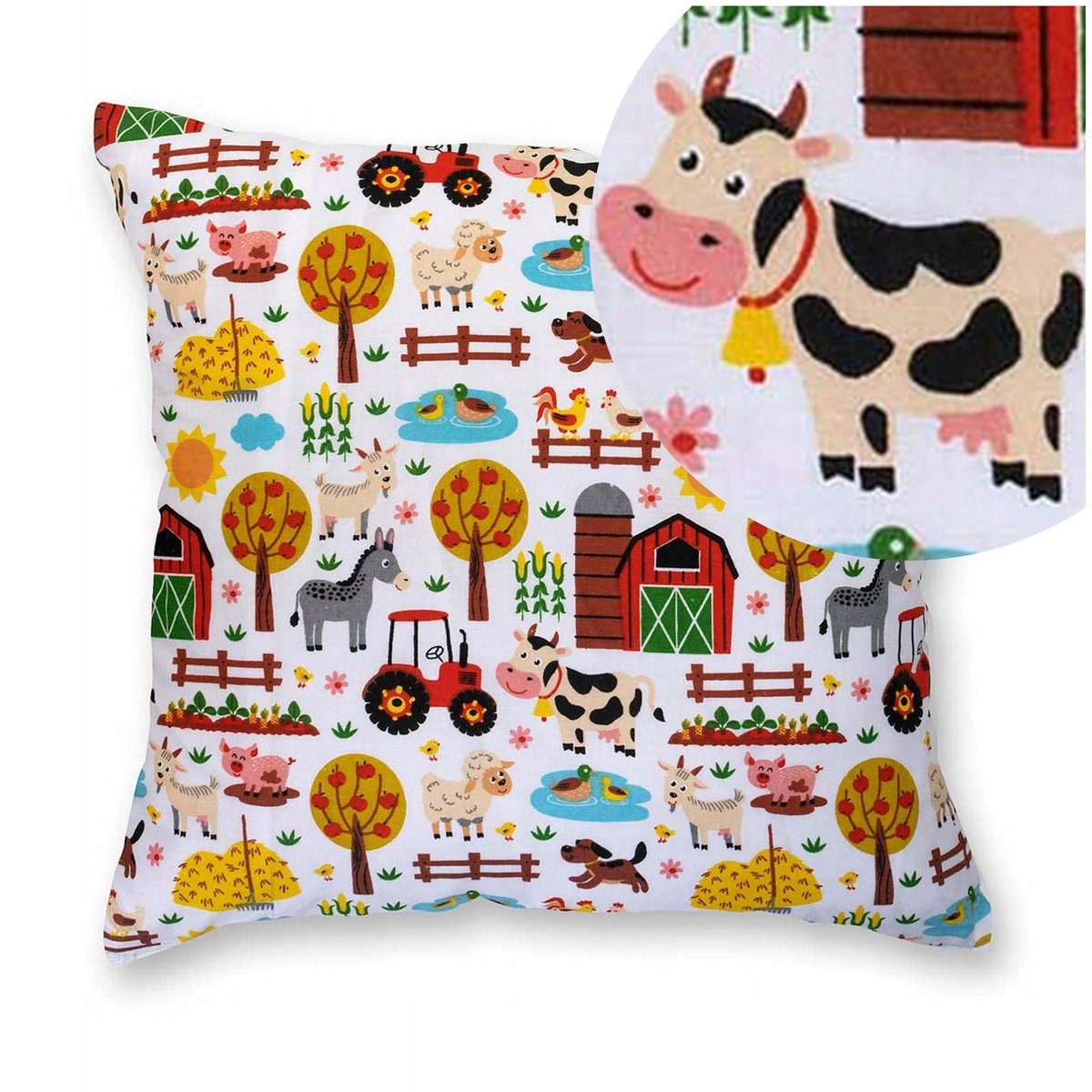 Belluno Katoenen Kussensloop 40x40cm - Boerderij thema