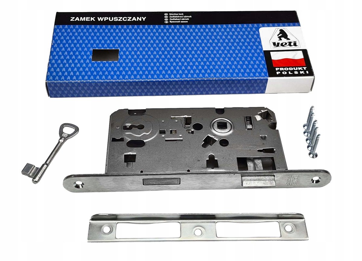 LOB YETI 72/55 Inbouwslot Links - Zilverkleurig