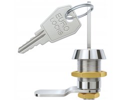 EURO-LOCKS B671 Cilinderslot 19x20mm Nikkel voor Metalen Kasten