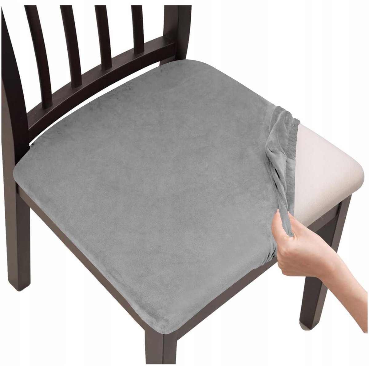 Universele Stoelhoes - Elastisch & Duurzaam - Grijs (40x40cm)
