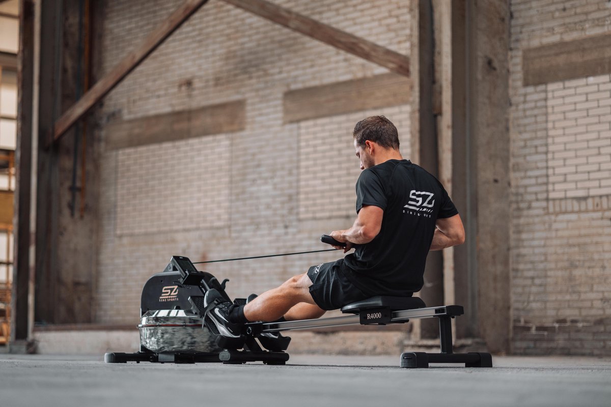 Senz Roeitrainer R4000 Waterroeitrainer Zwart Inklapbaar - afbeelding 3