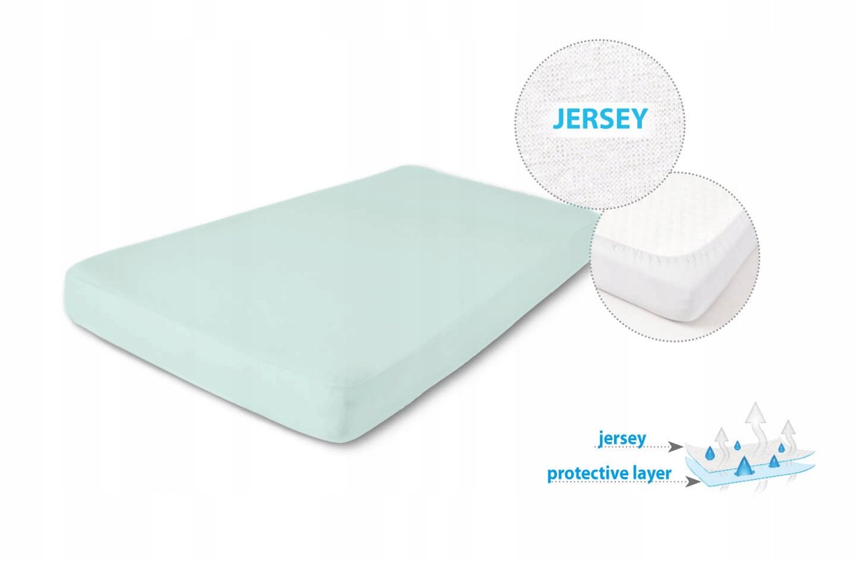 Waterdichte jersey hoeslaken 90x200x20 cm Seledine