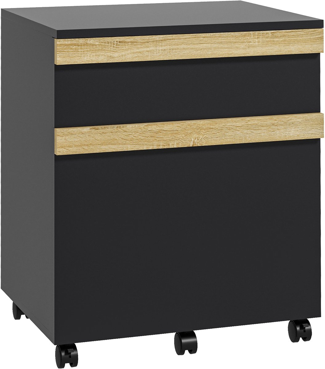Vinsetto Archiefkast - Spaanplaat - 48x40x59,5cm - Zwart