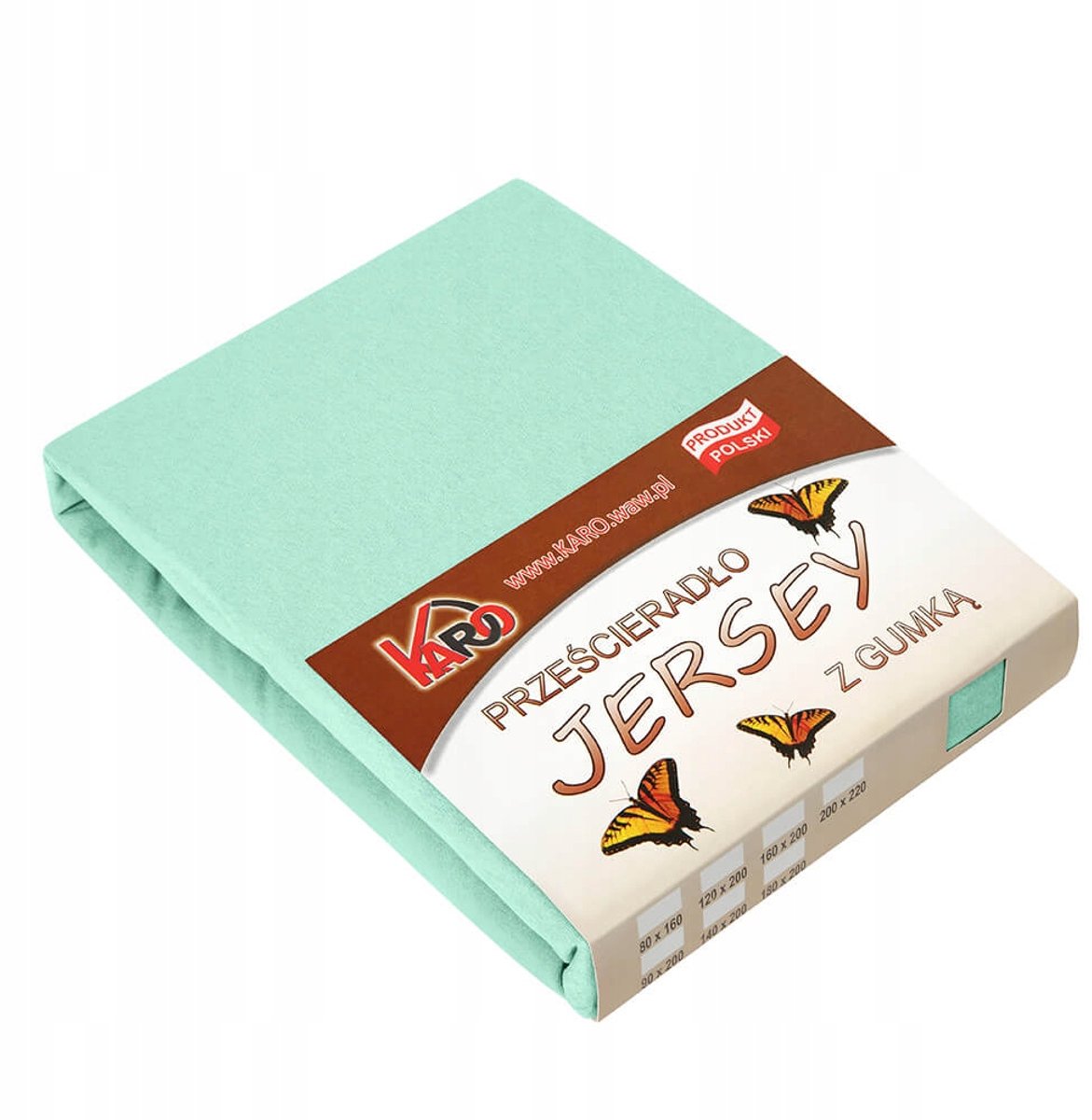 Jersey hoeslaken met elastiek 160x200 cm pistache groen, 150g/m2