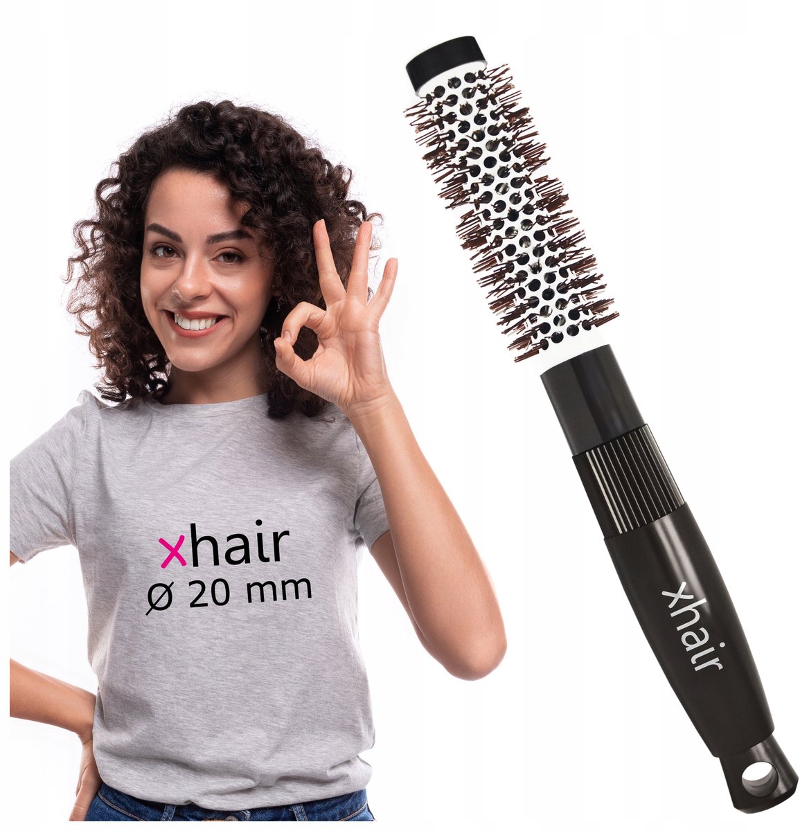 Professionele Ronde Borstel Haarstyling 20mm - Keramisch & Hittebestendig