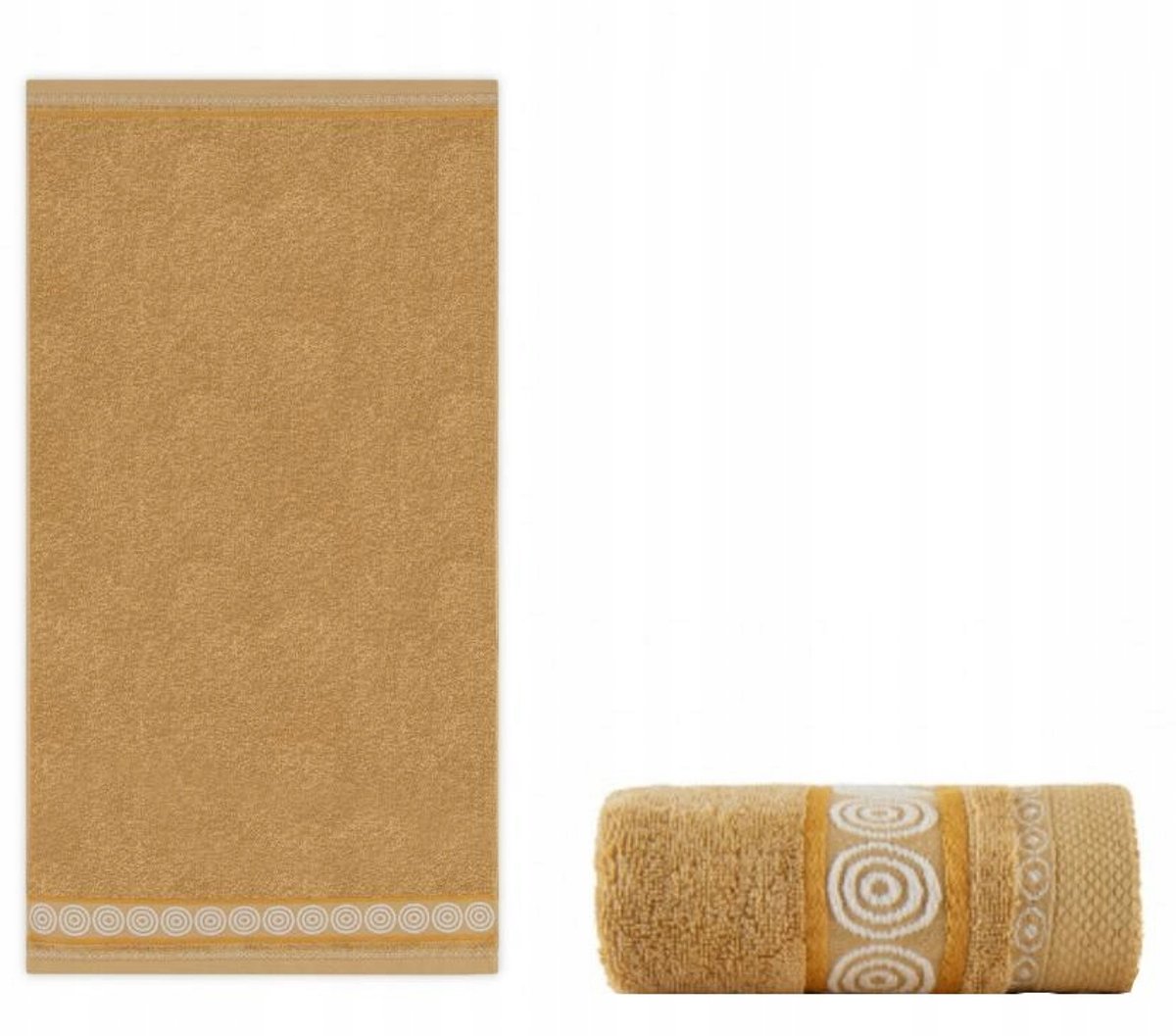 Zwoltex RONDO 2 Handdoek 30x50cm - Beige Egyptisch Katoen