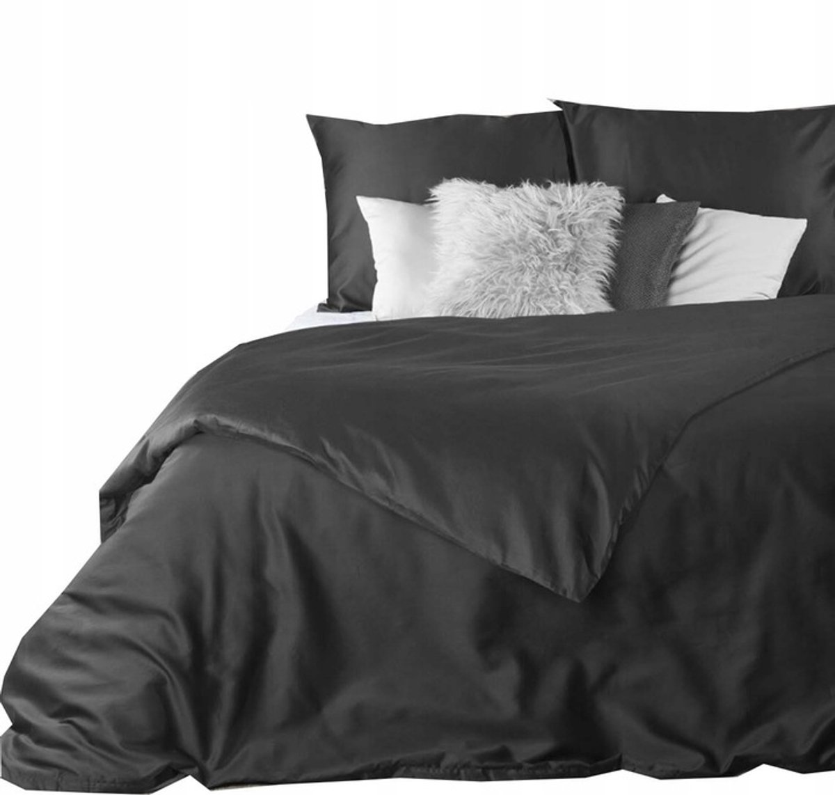 Katoenen satijnen beddengoed set 160x200 cm, zacht, diverse kleuren