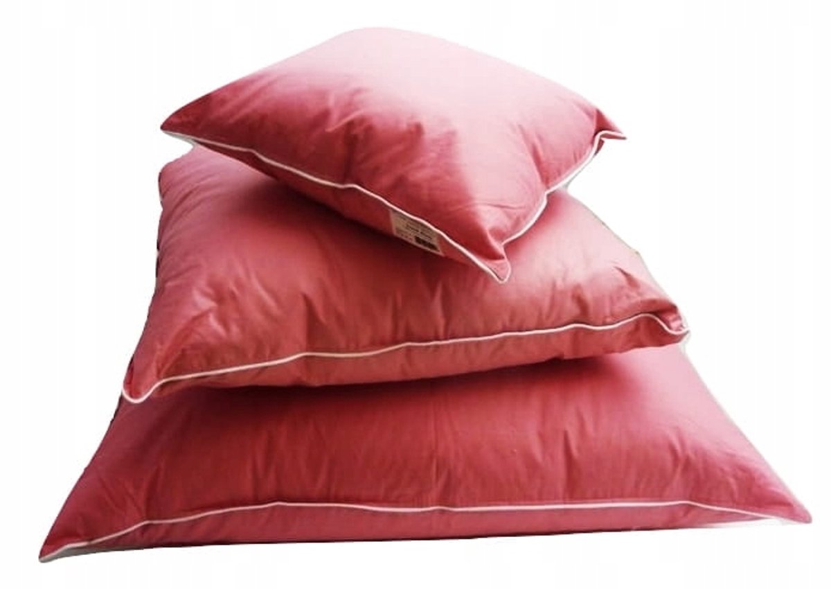 Natuurlijk Half Dons Kussen 70x80 Roze - Ademend & Veerkrachtig