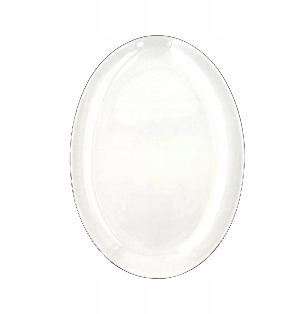 Bogucice ovale kom 31 cm basis platina - elegante porseleinen serveerschaal
