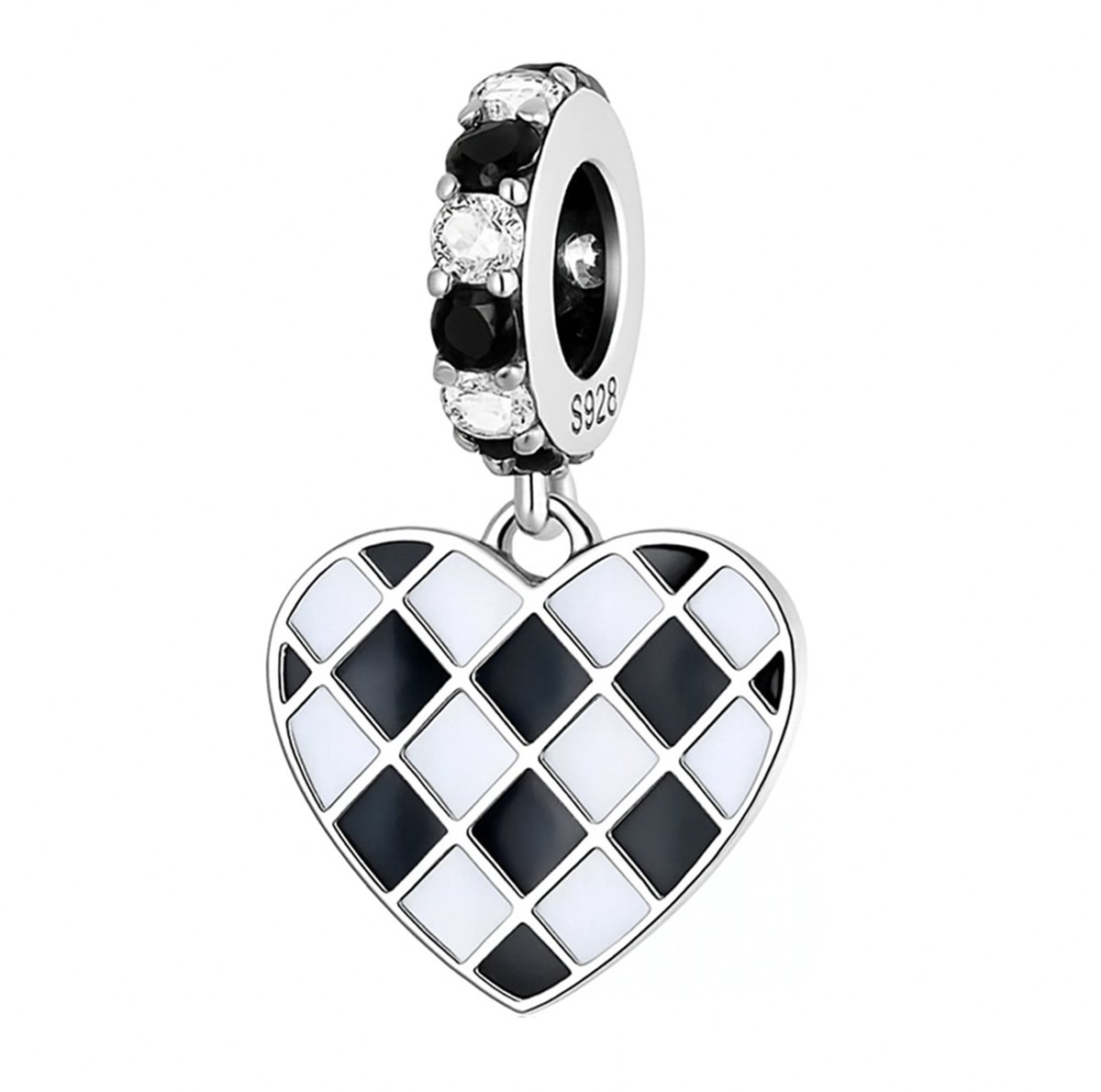 RomyStones – Hart Bedel – Zilver – Bedelarmband – Cadeau – Liefde & Kracht