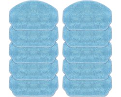 Vervangende dweilpads - 10-pack - Natte dweilpads - Vloerreiniging - Wasbaar en herbruikbaar - Geschikt voor MAMNV ZCWA robotstofzuigers - Stofzuigeraccessoires - Reiniging - Reinigingsdoeken - Accessoires - Blauw