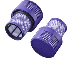 Twee HEPA-filters Geschikt voor Dyson V10 Absolute, V10 Absolute+, V10 Animal, V10 Fluffy, V10 Motorhead en V10 Total Clean stofzuigers / wasbaar en herbruikbaar.