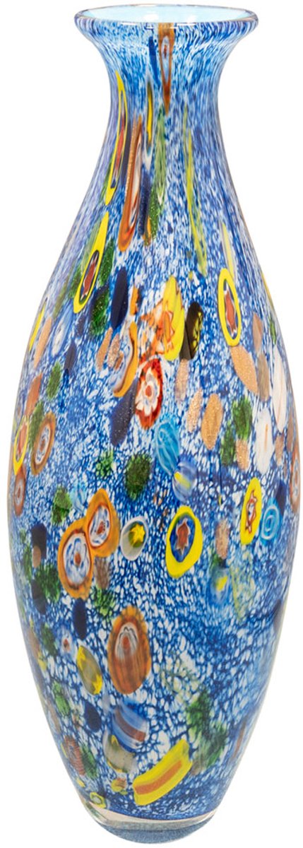 Ter Steege Vaas-Vaas voor Bloemen Kira Royal Glas Multicolour D 16 cm H 49 cm Opening 4 cm