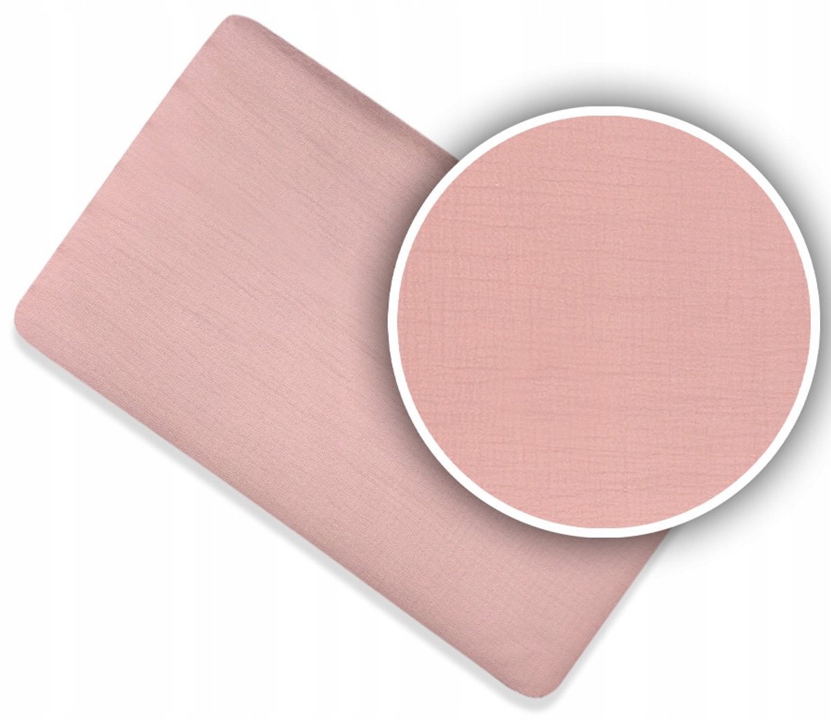 Premium Mousseline Hoeslaken met Elastiek - 83x50 cm