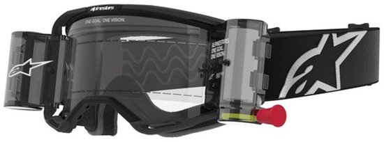Alpinestars Vision 8 Crossmotor Bril - Zwart met Heldere Lens