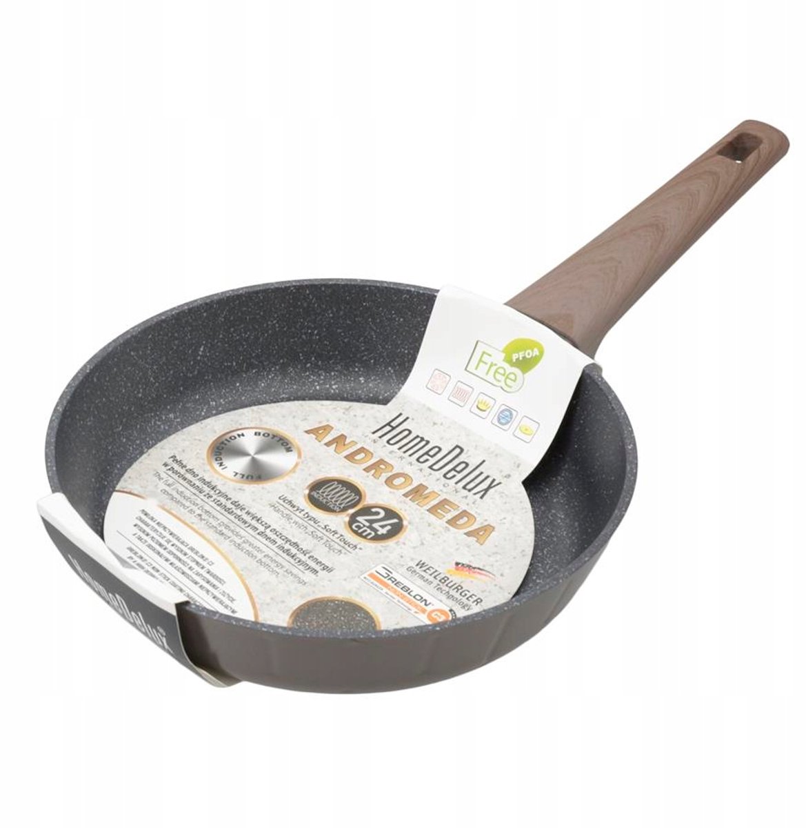 Homedelux Andromeda Koekenpan 24cm met Greblon C3 Anti-aanbaklaag