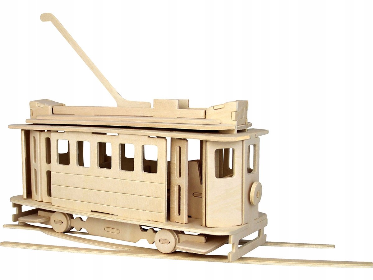 Houten 3D Puzzeltram - Sea-Land V22 - 72 Delen