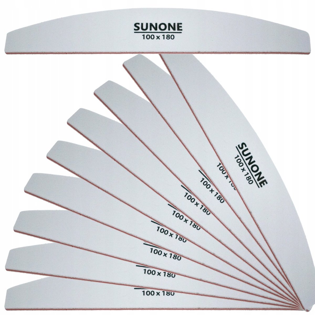 10x SUNONE Nagelvijl Wit Laars 100/180 - Manicure & Pedicure