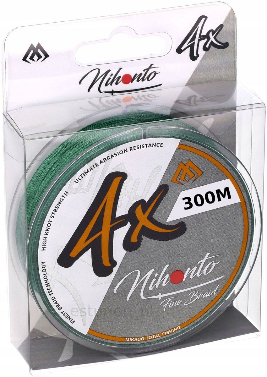 Mikado Nihonto X4 Vlechtlijn Groen 0.10mm 300m