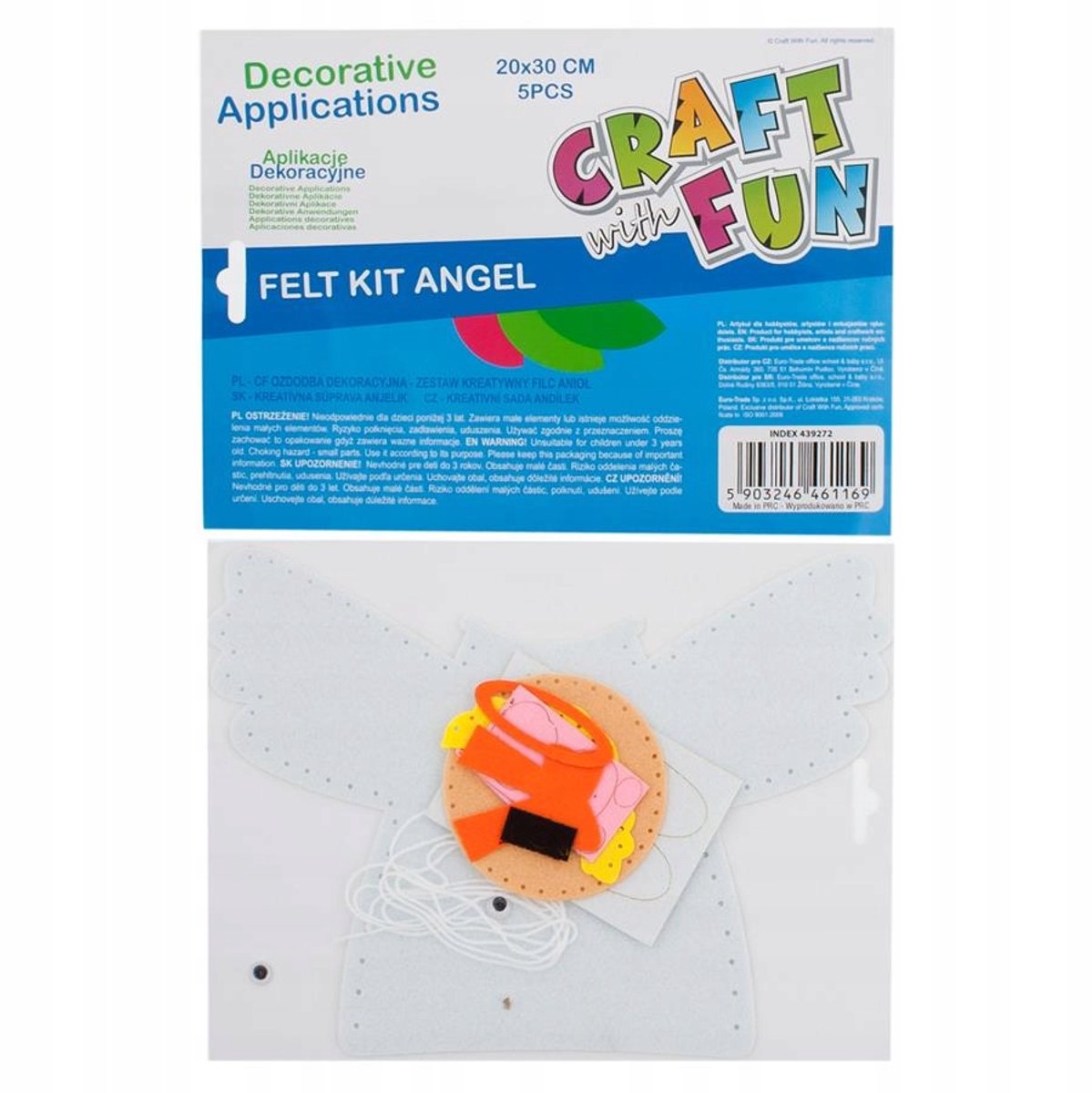 Creatieve Vilt Knutselset Engel Kerst - Craft with Fun
