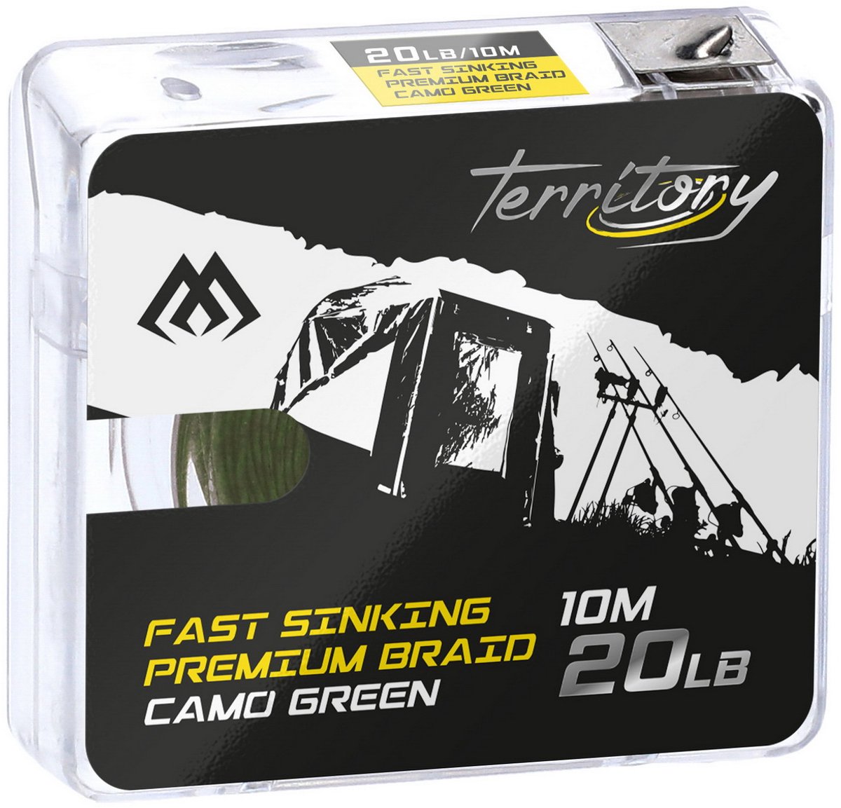 Mikado Snel Zinkend 20lbs Camo Groen Prio-Lijn 10m