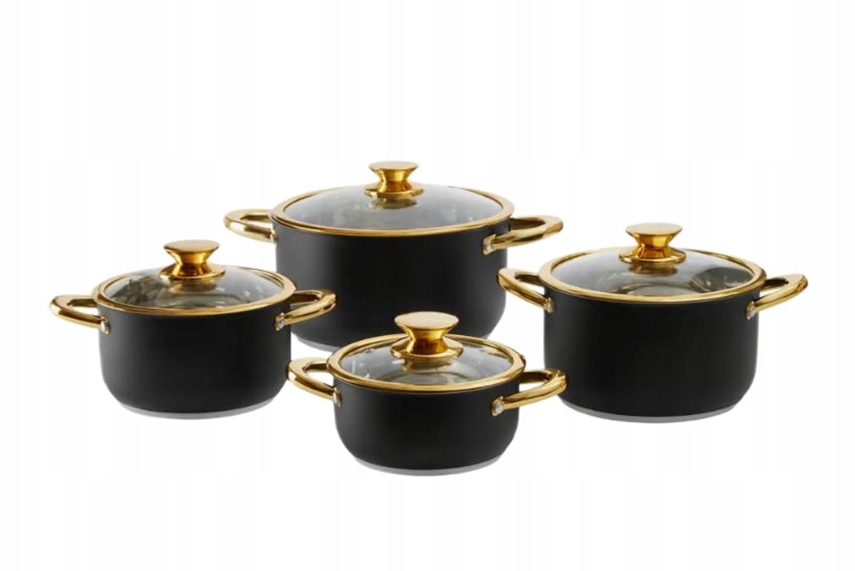 Ambition Royal Steel Pannenset 8 Delen - Roestvrij Staal