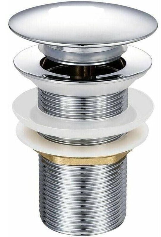 Afvoerplug always open mat wit 5/4 zonder overloop - Voordelig Design Afvoerplug always open mat wit 5/4 zonder overloop - Voordelig Design