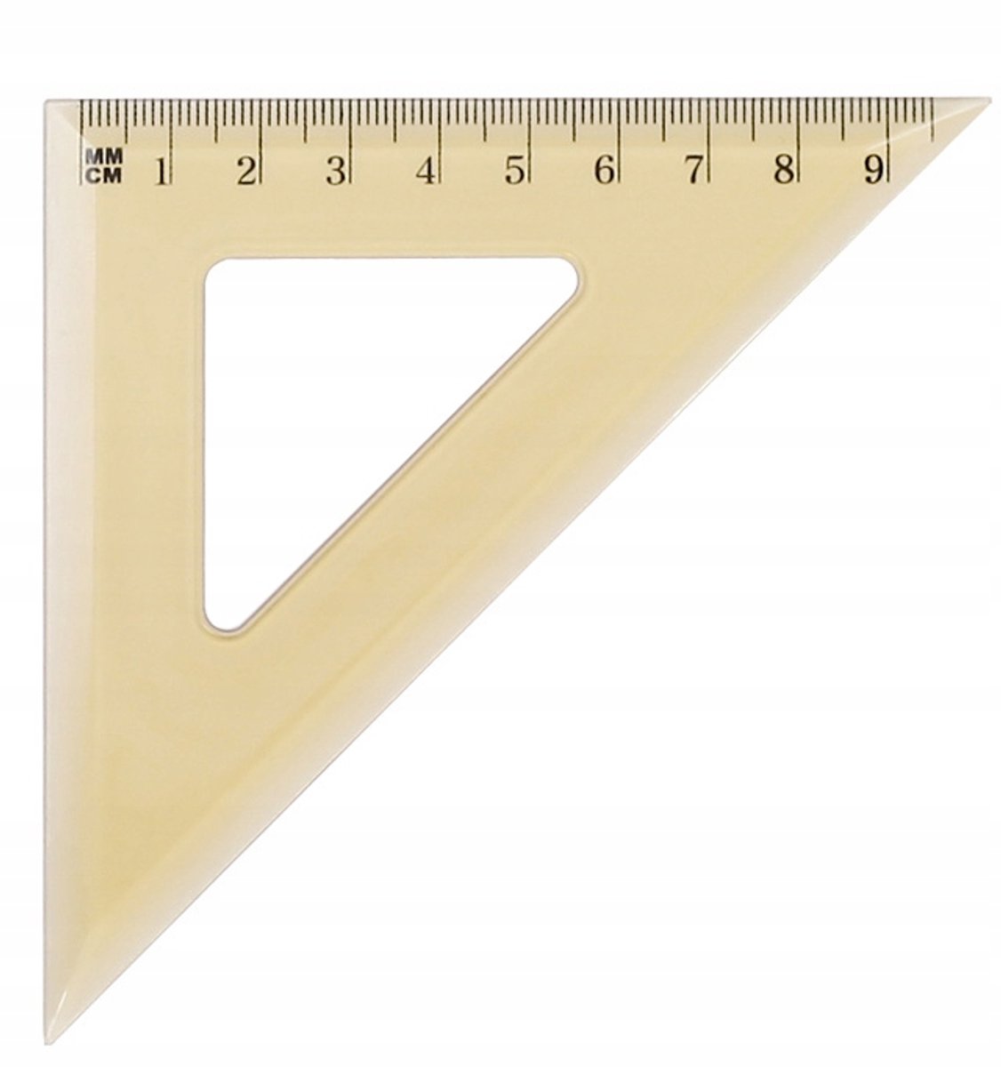 Transparante Winkelhaak 45 graden 9,5 cm - Grand