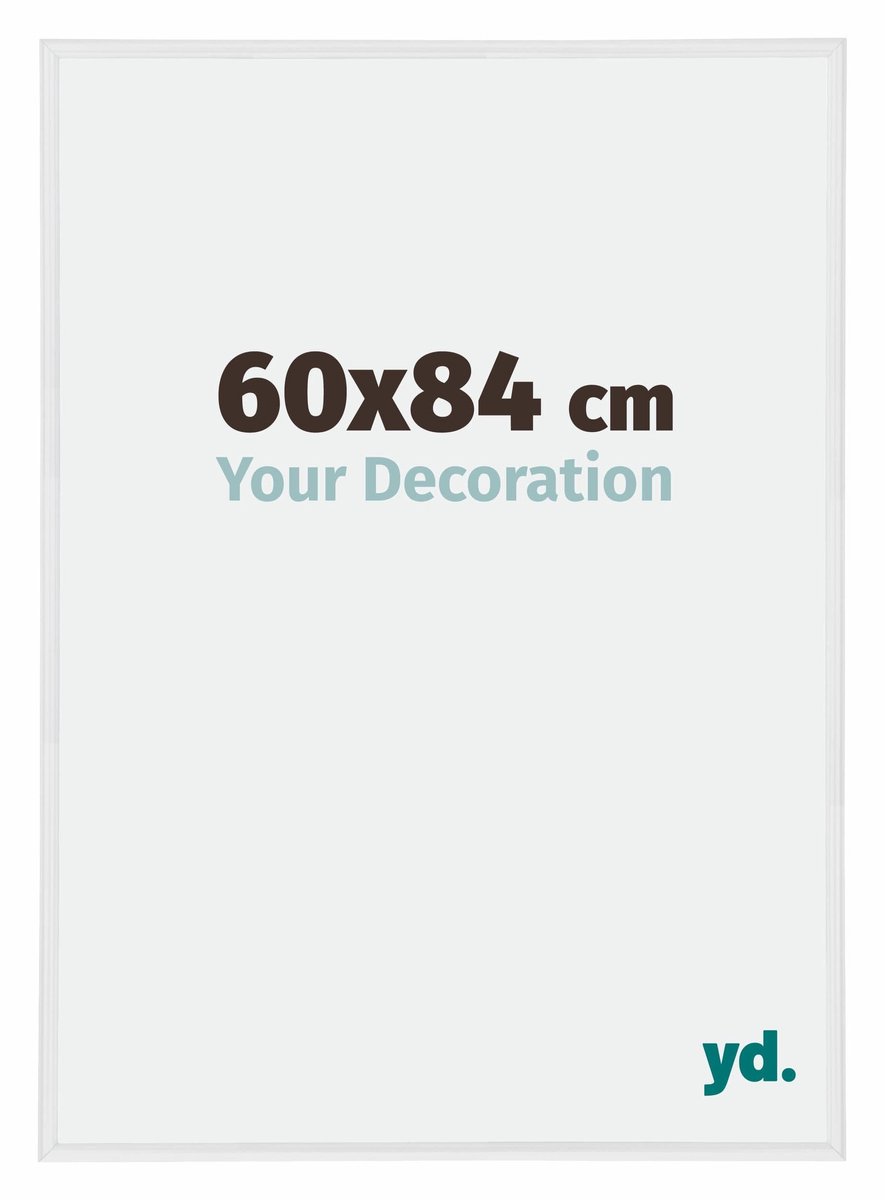 yd. Your Decoration - Fotolijst 60x84 cm - Kunststof - Wit Hoogglans - Annecy
