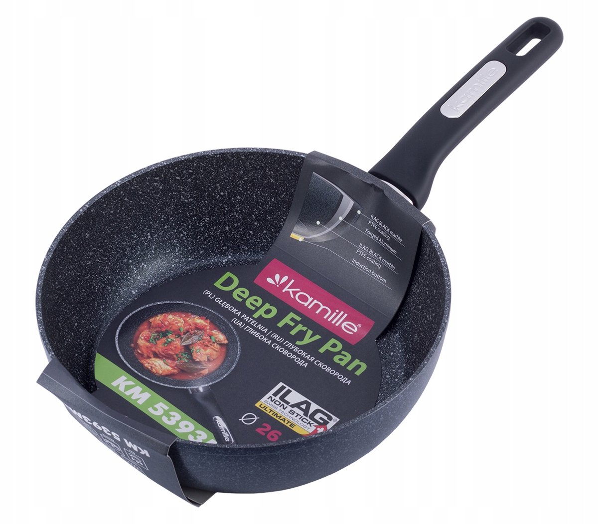 Kamille Diepe Marmite Pan 26 cm - Inductie & Marmere Coating