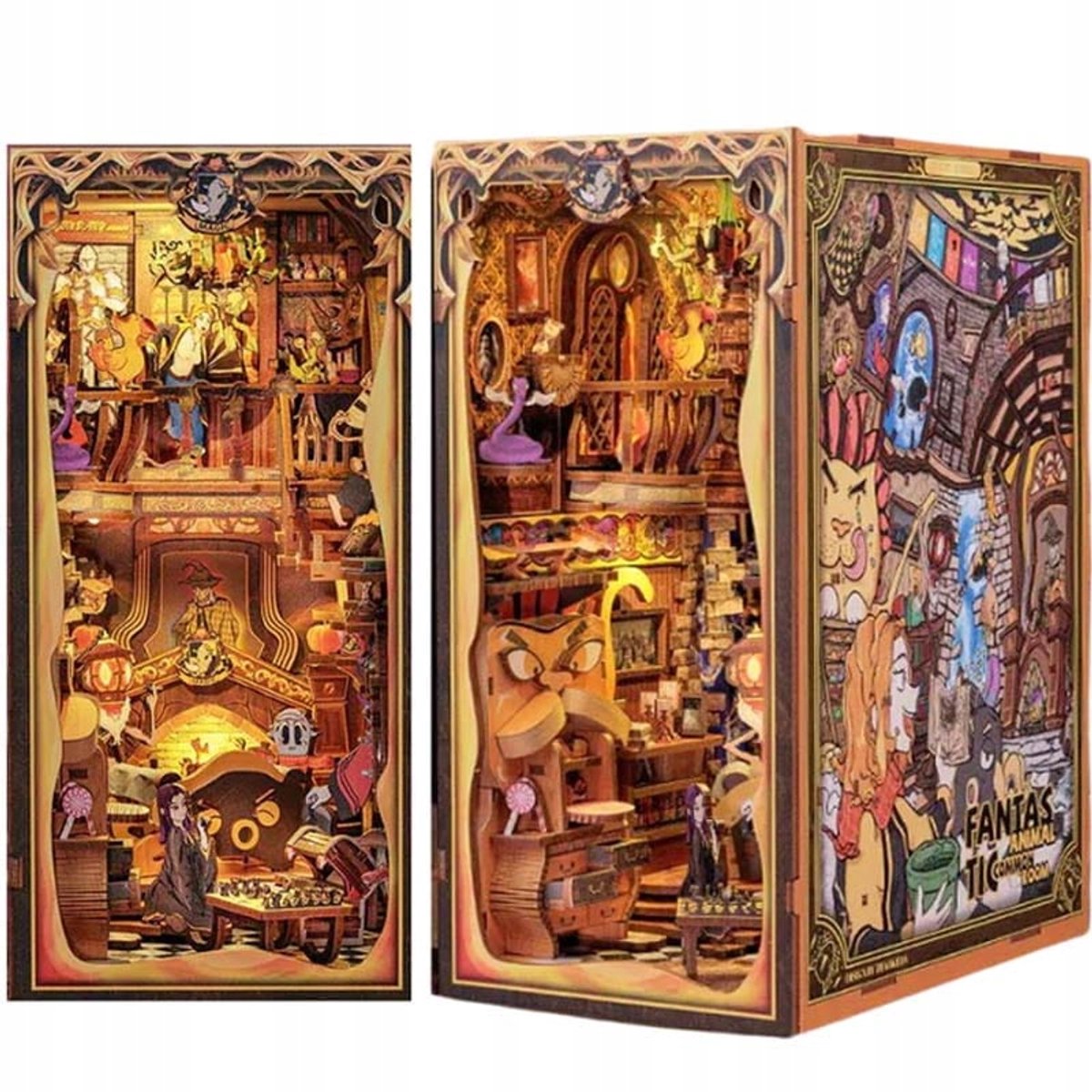 DIY Boekennook Magische Wezens 3D Puzzel met LED