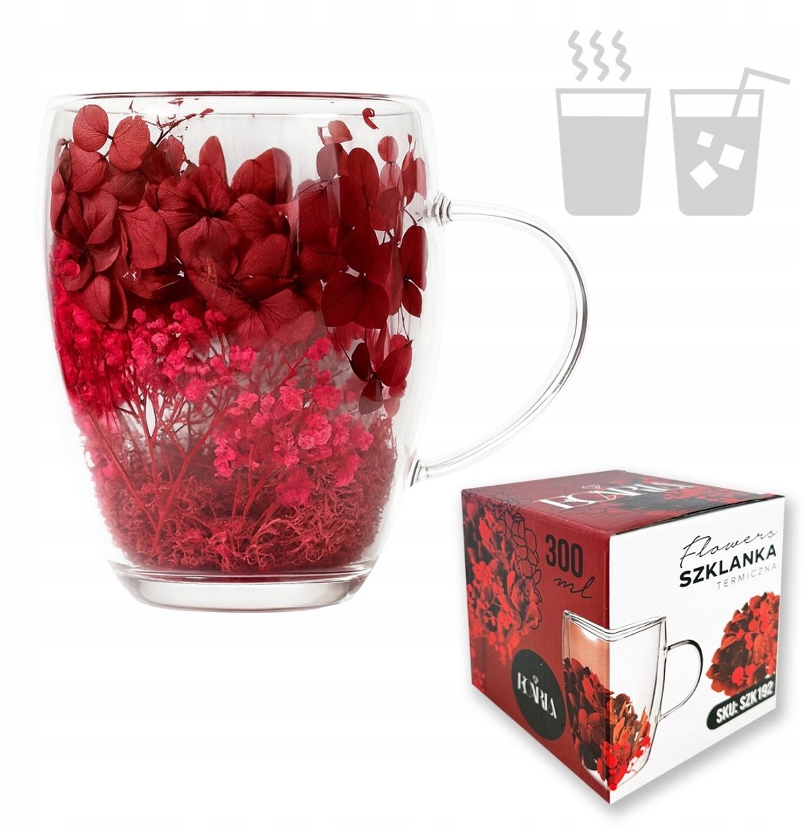 Ecarla Glazen voor Koffie & Thee SZK192, 300ml, 1 Stuk