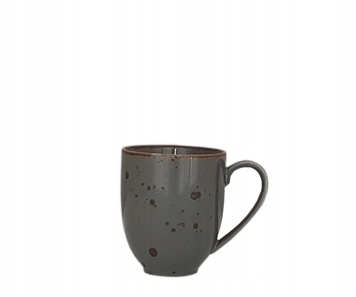 Cottage Grafiet Mok 400 ml - Hoogwaardig aluminiumoxide porselein