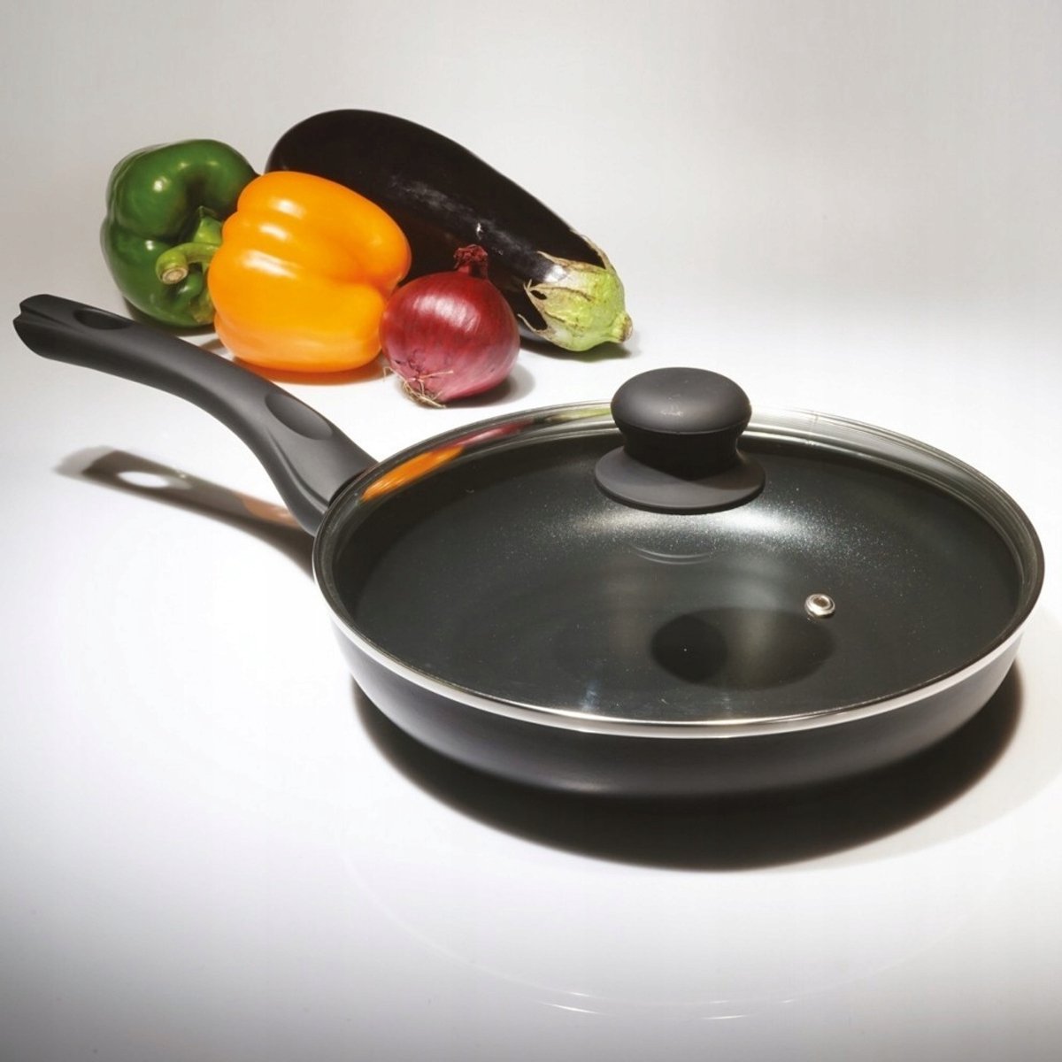 Tiross Koekenpan TS1265P met Anti-aanbaklaag & Deksel, 20 cm