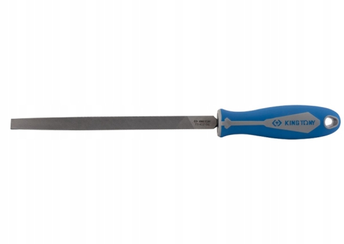 King Tony Driehoekige Vijl 200mm met Ergonomische Handgreep