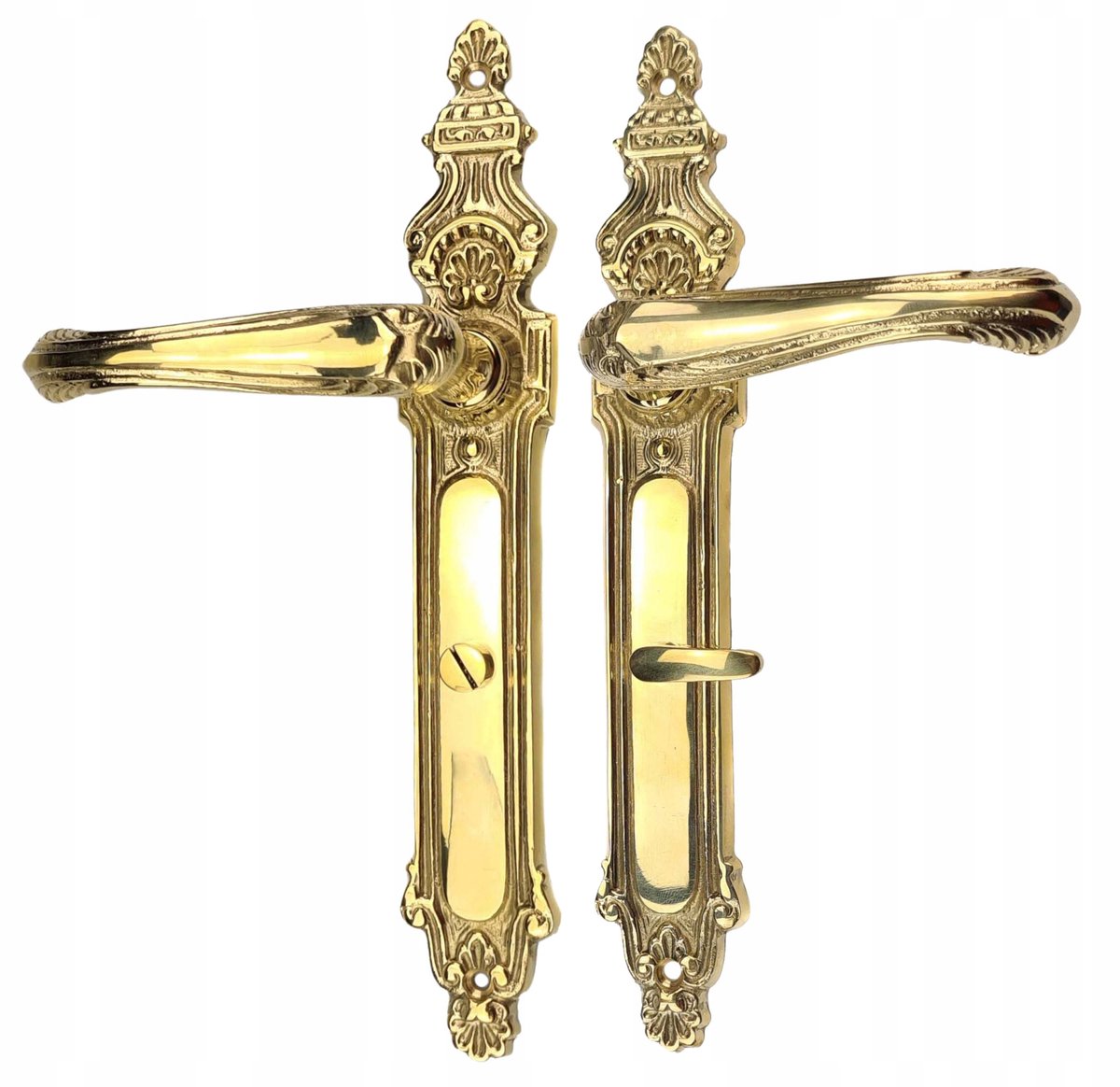Messing WC-deurscharnierset Goud 90 mm - Luxe en duurzaam